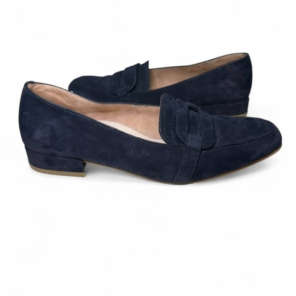 PAUL GREEN Sapphire Blue Rimona Flat Suede Loafers - Size UK 5 - Picture 1 of 14